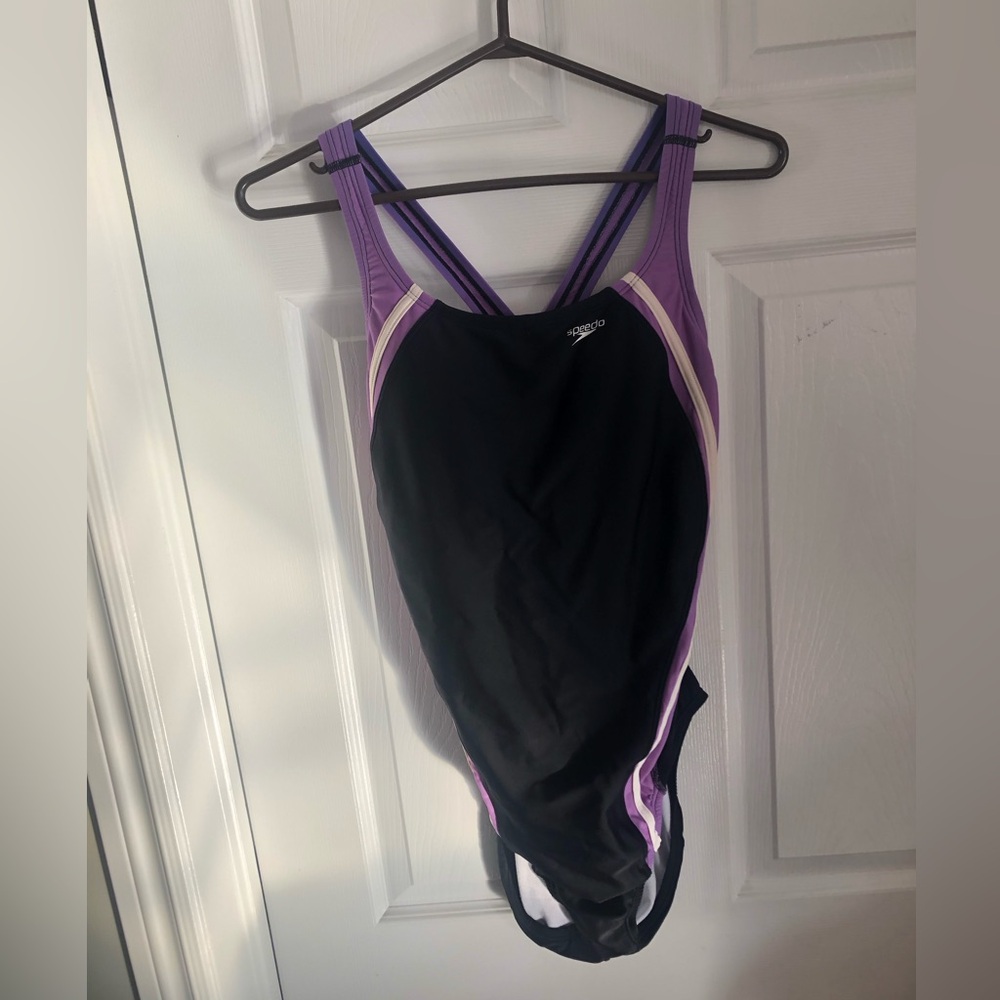 Speedo Rapid Spliced Energy Back PowerFLEX one-piece swimsuit 11/12